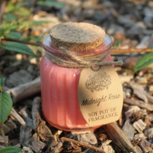 Midnight Rose doftljus i sojavax i glasburk - produktbild 2