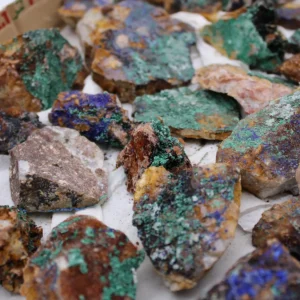 Mineralprover azurit och malakit, cirka 20 stycken - produktbild 5