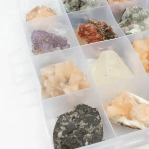 Mineralprovsset med indiska zeoliter i förvaringslåda - produktbild 3