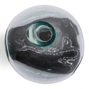 Mini karaff i smält glas på trä 20 cm - produktbild 6