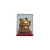 Mini solcellsdriven lyckokatt i displaybox i guld