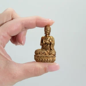 Miniatyrbuddha i mässing 48 mm - produktbild 3