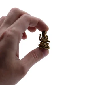 Miniatyrstaty i mässing av Ganesha 30 mm - produktbild 3