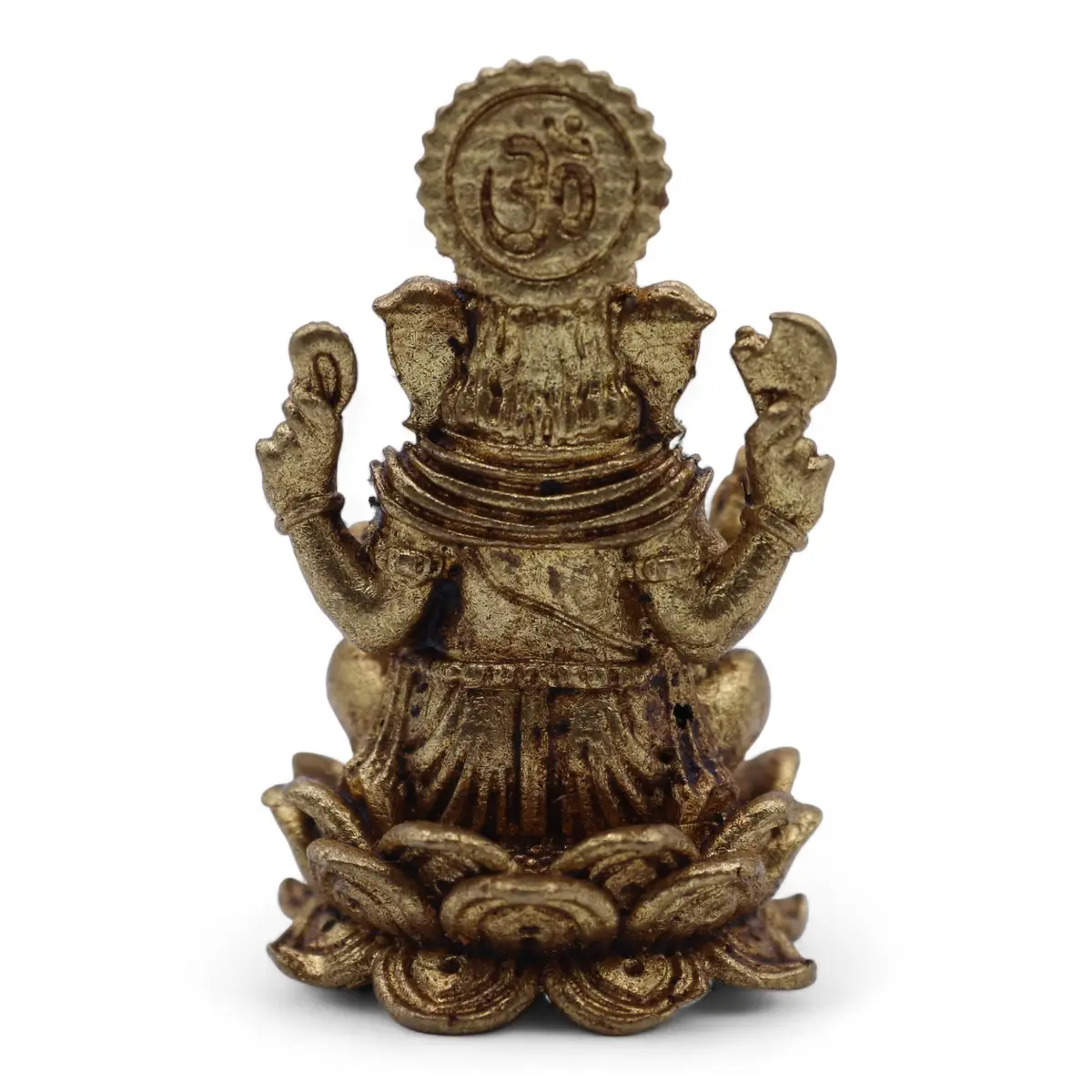 Miniatyrstaty i mässing av Ganesha 37 mm - produktbild 2