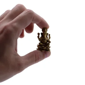 Miniatyrstaty i mässing av Ganesha 37 mm - produktbild 3