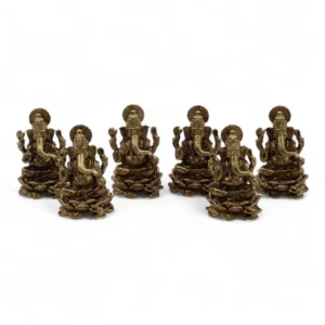 Miniatyrstaty i mässing av Ganesha 37 mm - produktbild 6