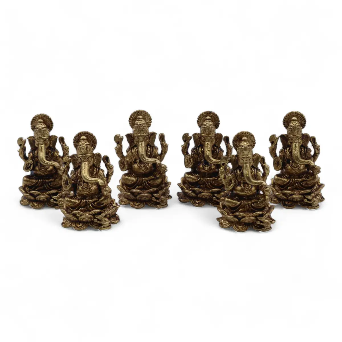 Miniatyrstaty i mässing av Ganesha 37 mm - produktbild 6