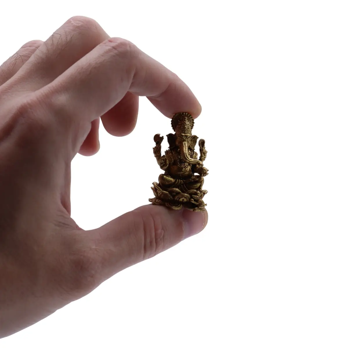 Miniatyrstaty i mässing av Ganesha 37 mm - produktbild 8