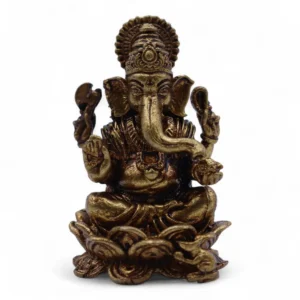 Miniatyrstaty i mässing av Ganesha 49 mm - produktbild 2