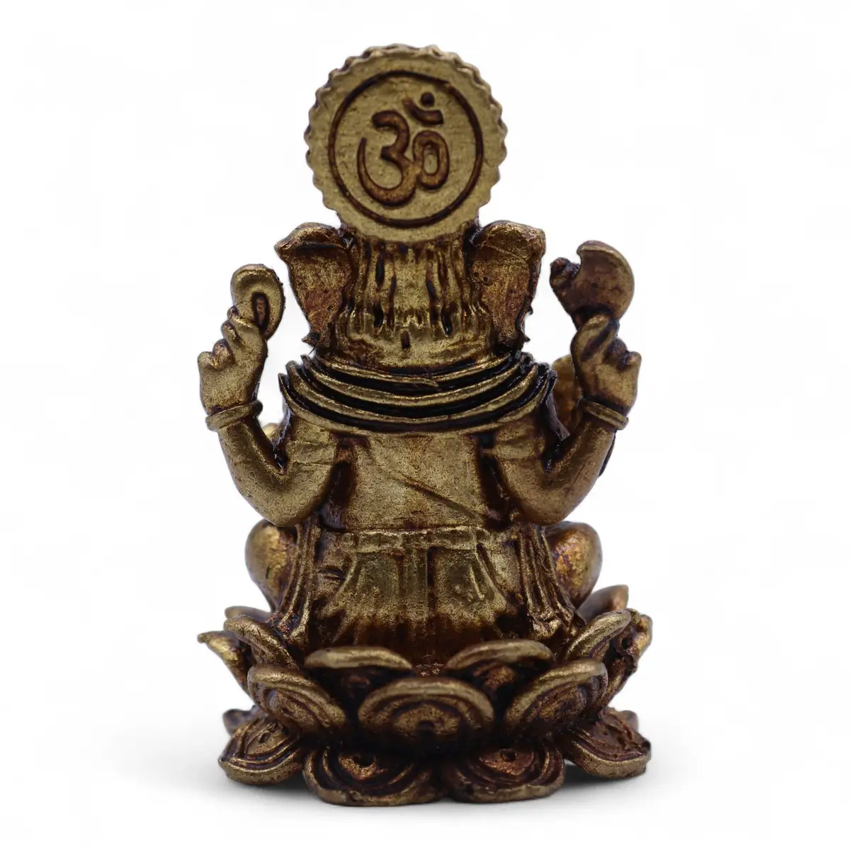 Miniatyrstaty i mässing av Ganesha 49 mm - produktbild 5