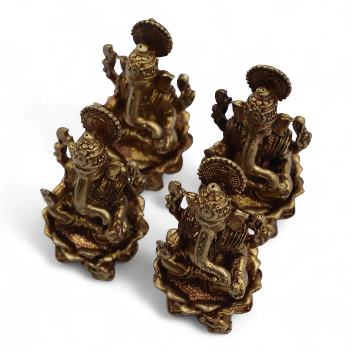 Miniatyrstaty i mässing av Ganesha 49 mm - produktbild 6