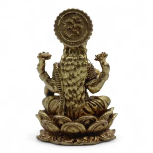 Miniatyrstaty i mässing av gudinnan Laxmi 30 mm - produktbild 2