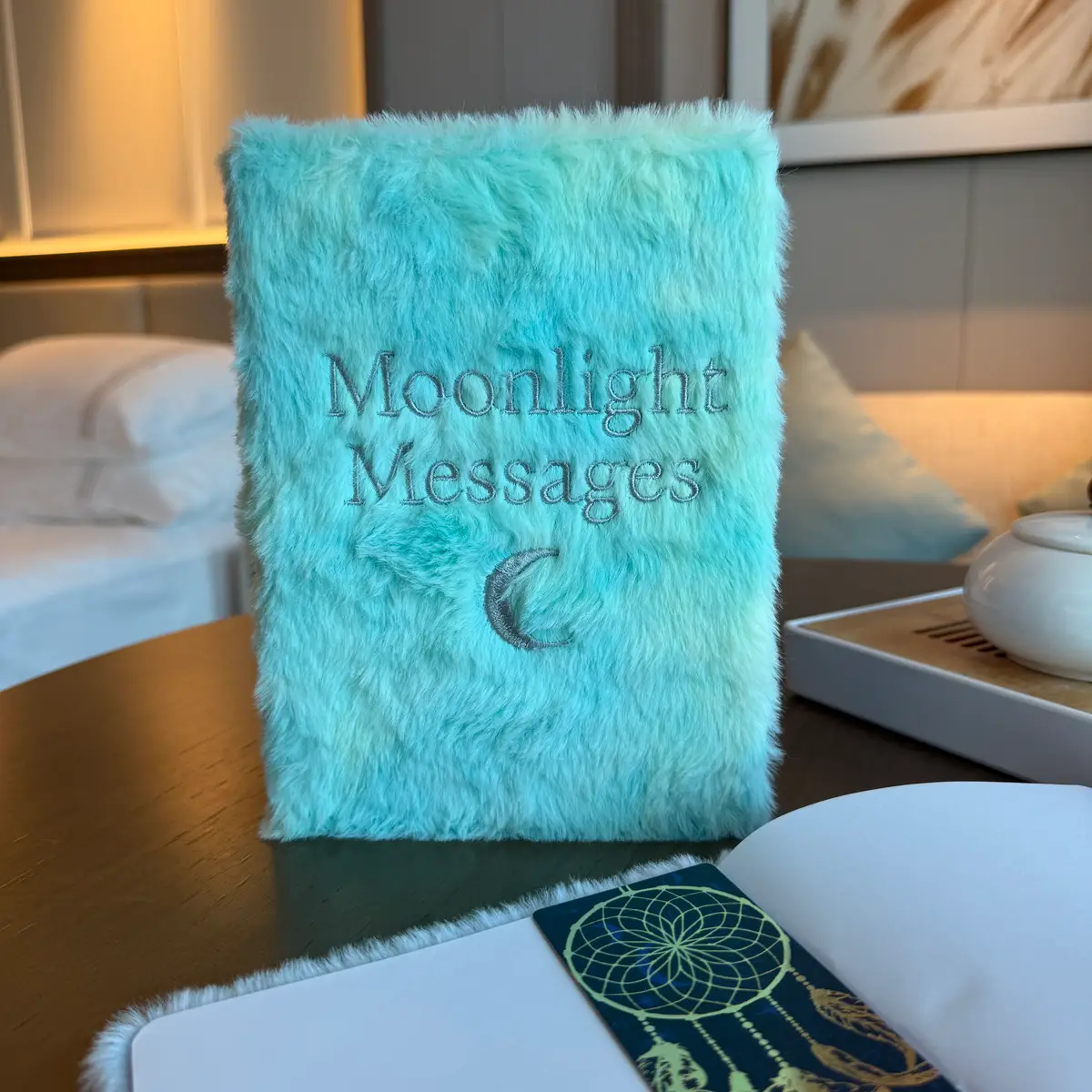 Mjuk anteckningsbok för drömdagboken Moonlight Messages med 80 sidor - produktbild 6