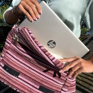 Mjuk laptopväska Banjara i mjuk rosa - produktbild 3