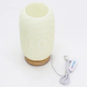 Modern vriden New Wave-bordslampa med USB och tre ljusinställningar - produktbild 4