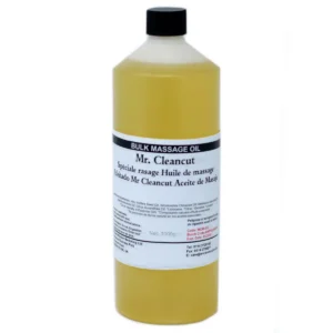 Flaska med Mr Cleancut rakolja 1 kg massageolja