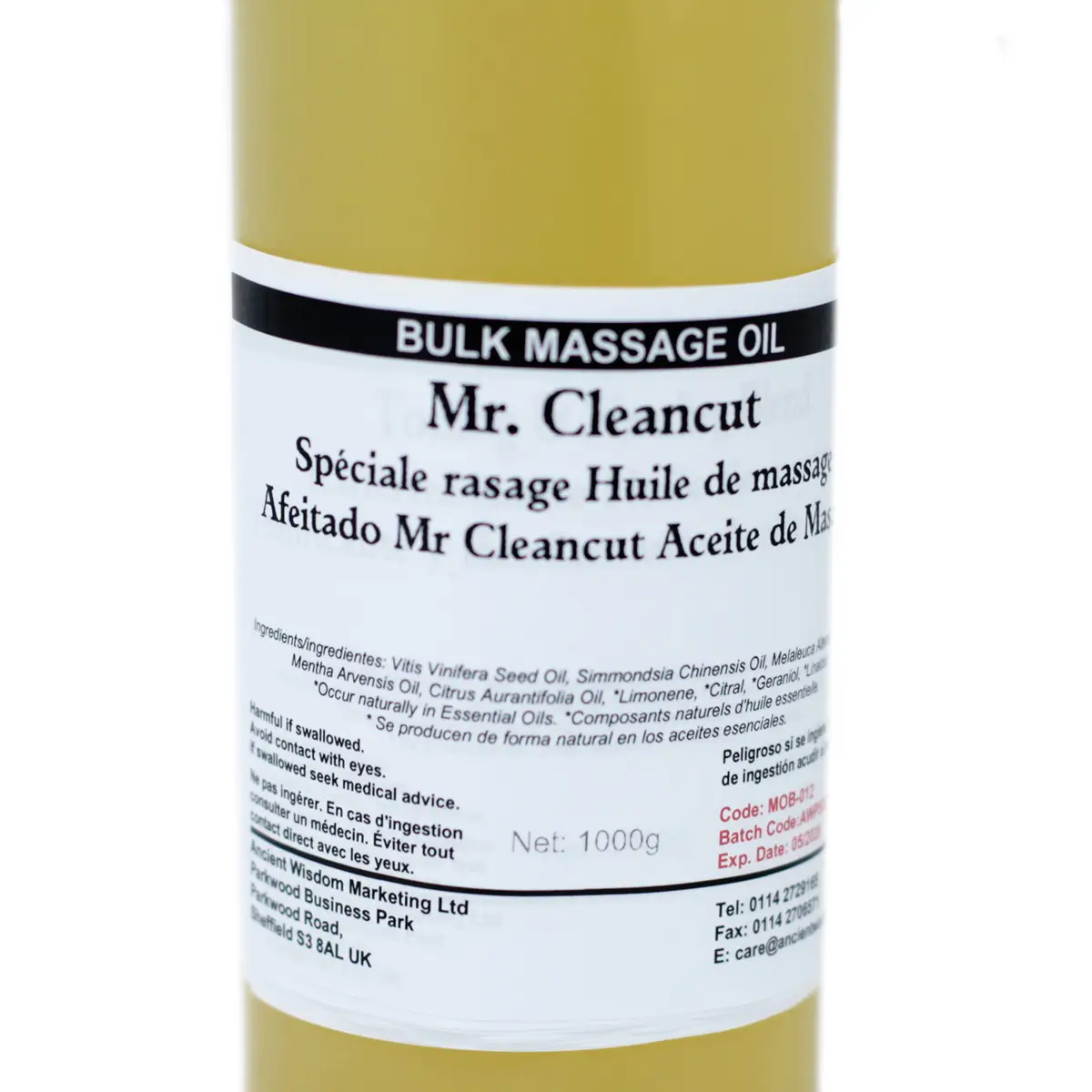 Mr Cleancut rakolja 1 kg massageolja - produktbild 2