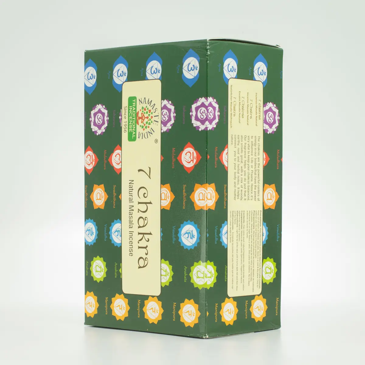 Namaste Mandala Masala-rökelsepinnar – 7 chakra - produktbild 7