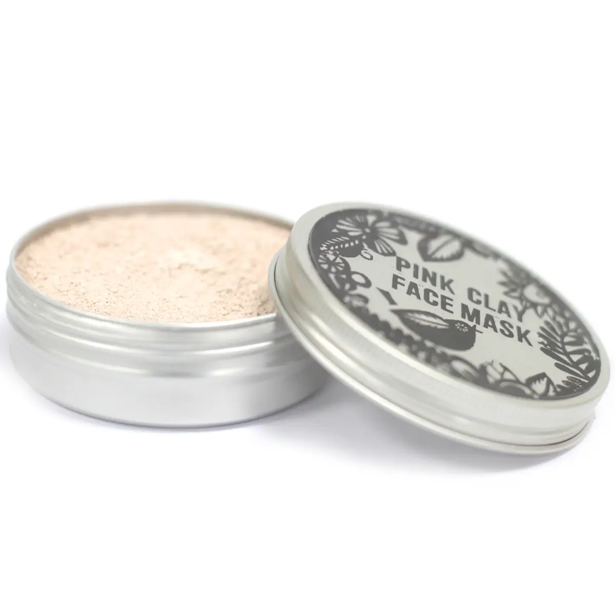 Naturlig rosa lermask för ansiktet 50 g - produktbild 2