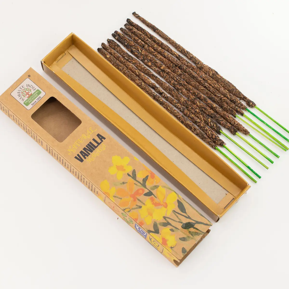 Naturliga botaniska masala-rökelsepinnar med vaniljdoft - produktbild 2