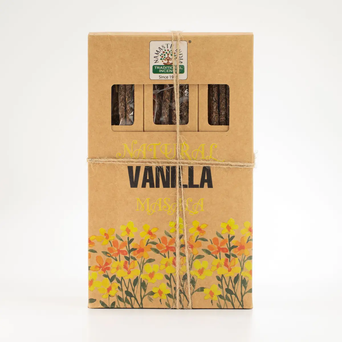 Naturliga botaniska masala-rökelsepinnar med vaniljdoft - produktbild 3