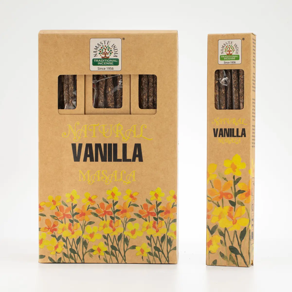 Naturliga botaniska masala-rökelsepinnar med vaniljdoft - produktbild 5