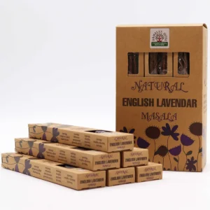 Naturliga botaniska masala-rökelsestickor med engelsk lavendeldoft - produktbild 3