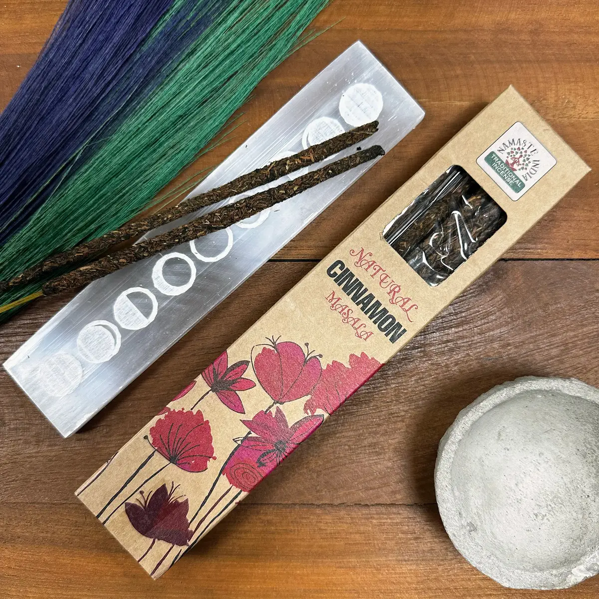 Naturliga botaniska masala-rökelsestickor med kaneldoft - produktbild 2