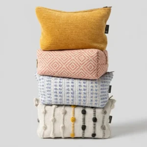 Necessär i indisk jacquardväv Nomad Sari Coral Maze - produktbild 3