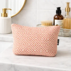 Necessär i indisk jacquardväv Nomad Sari Coral Maze - produktbild 6