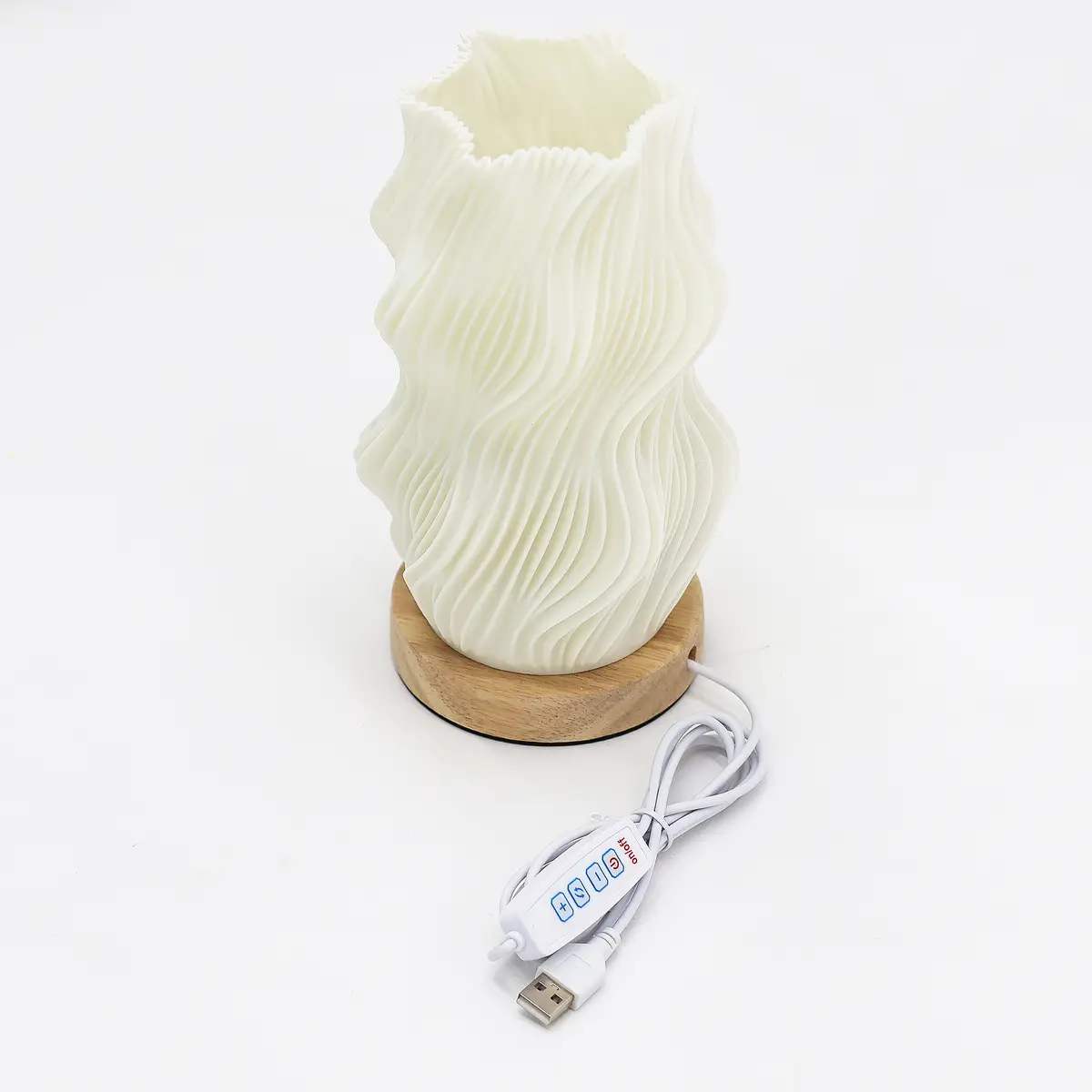 New Wave bordslampa med USB-C och tre ljuslägen Star Twisted - produktbild 3
