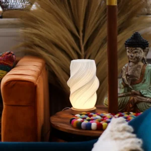 New Wave-bordslampa med USB och tre ljusinställningar Cloud Twisted - produktbild 3