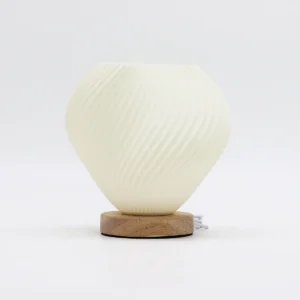 New Wave-bordslampa med USB och tre ljusinställningar, Shell Twisted - produktbild 6