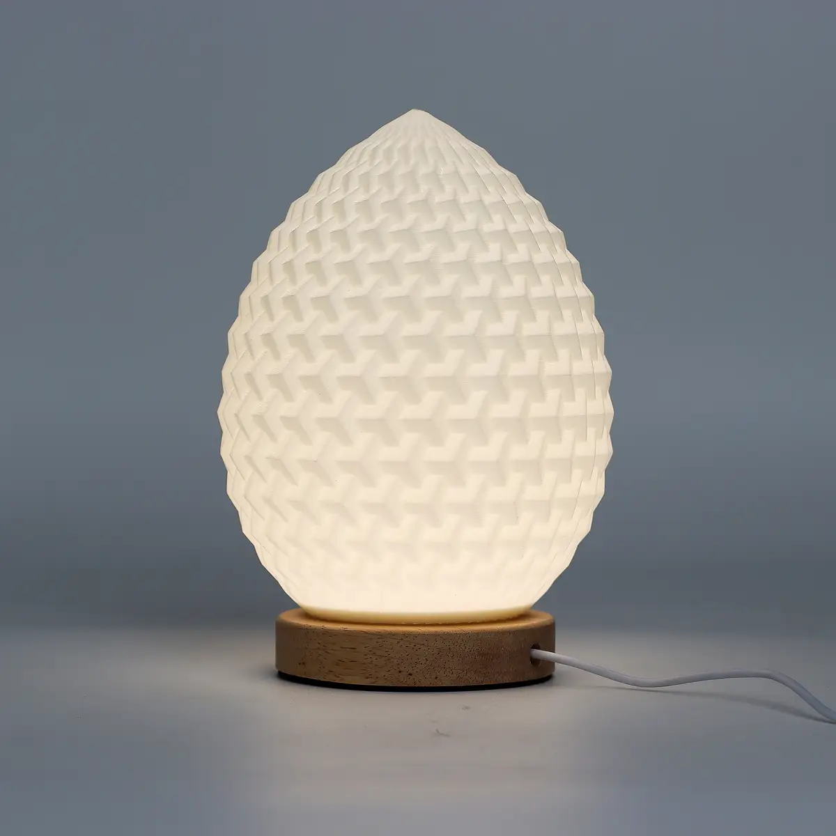 New Wave-bordslampa med USB och tre ljuslägen, Teardrop - produktbild 4