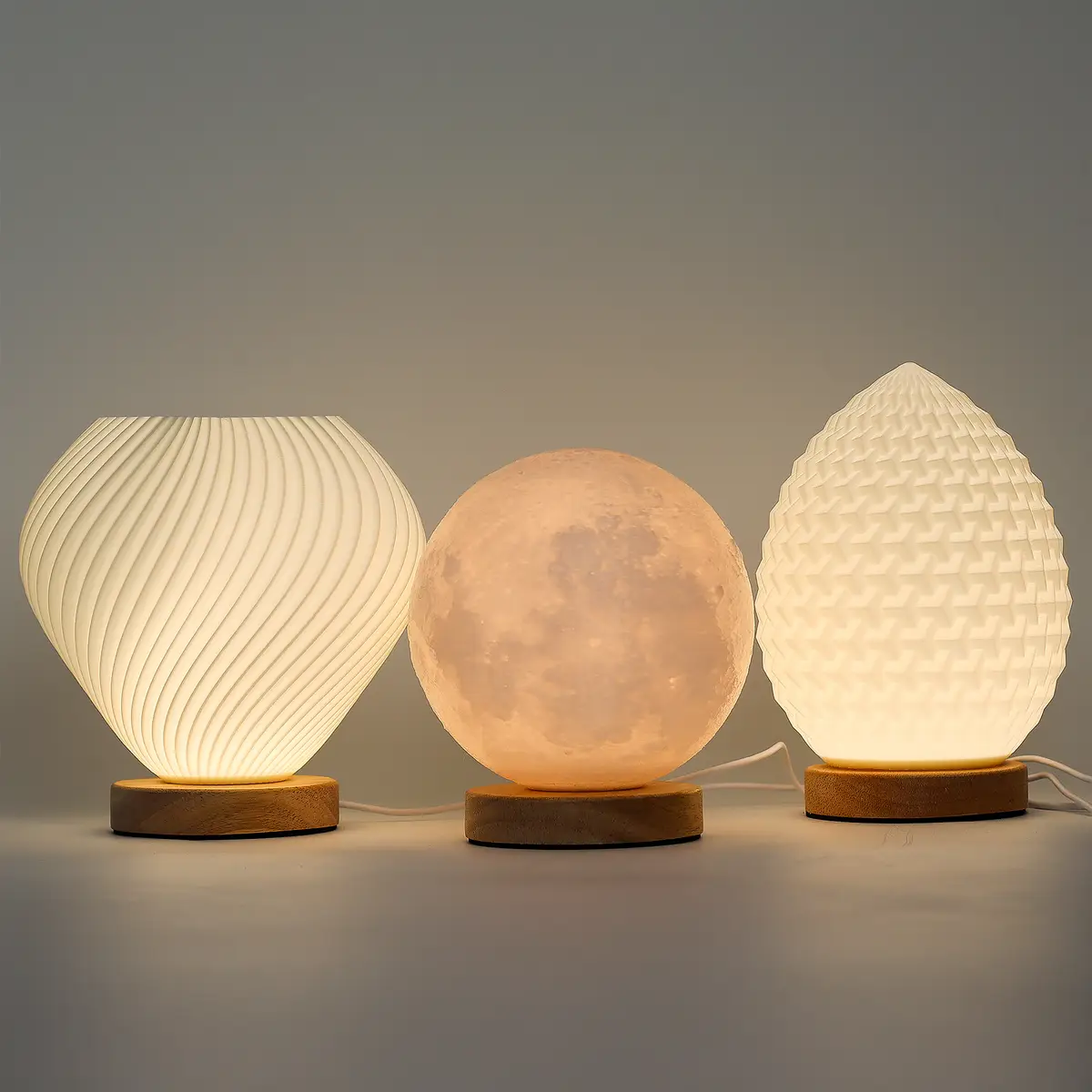New Wave-bordslampa med USB och tre ljuslägen, Teardrop - produktbild 5