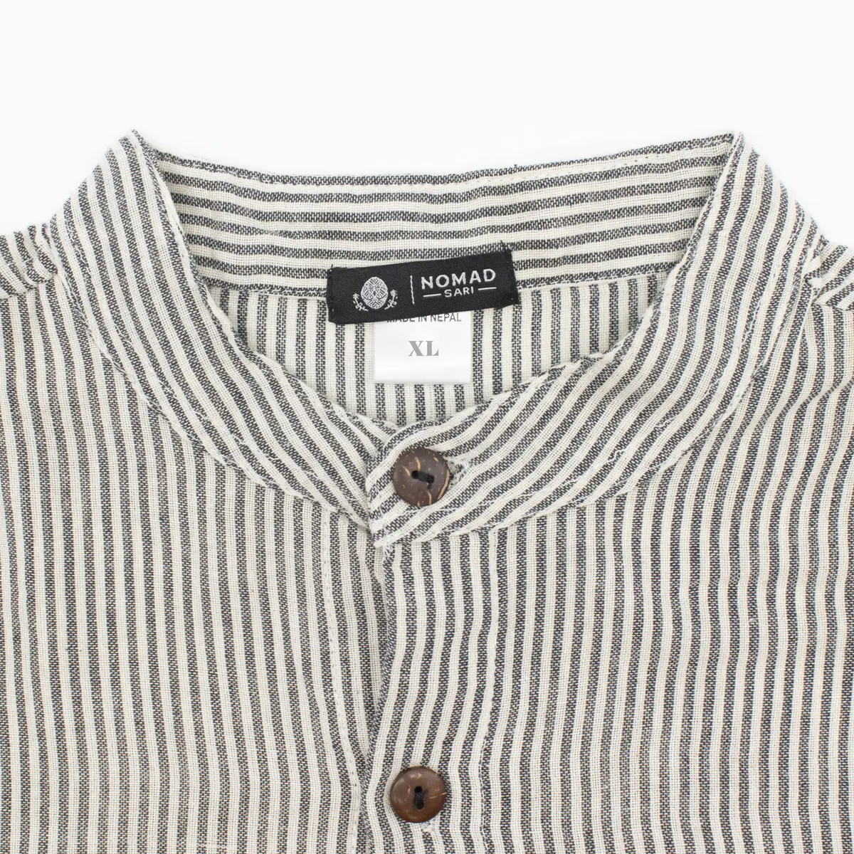 Nomad Sari Grandad-skjorta i grå sten, storlek XL - produktbild 3