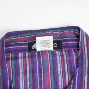 Nomad Sari Grandad-skjorta i svart och lila, storlek XL - produktbild 4
