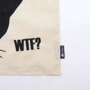 Nomad Sari ikonisk bomullskasse med svart kattmotiv - produktbild 2