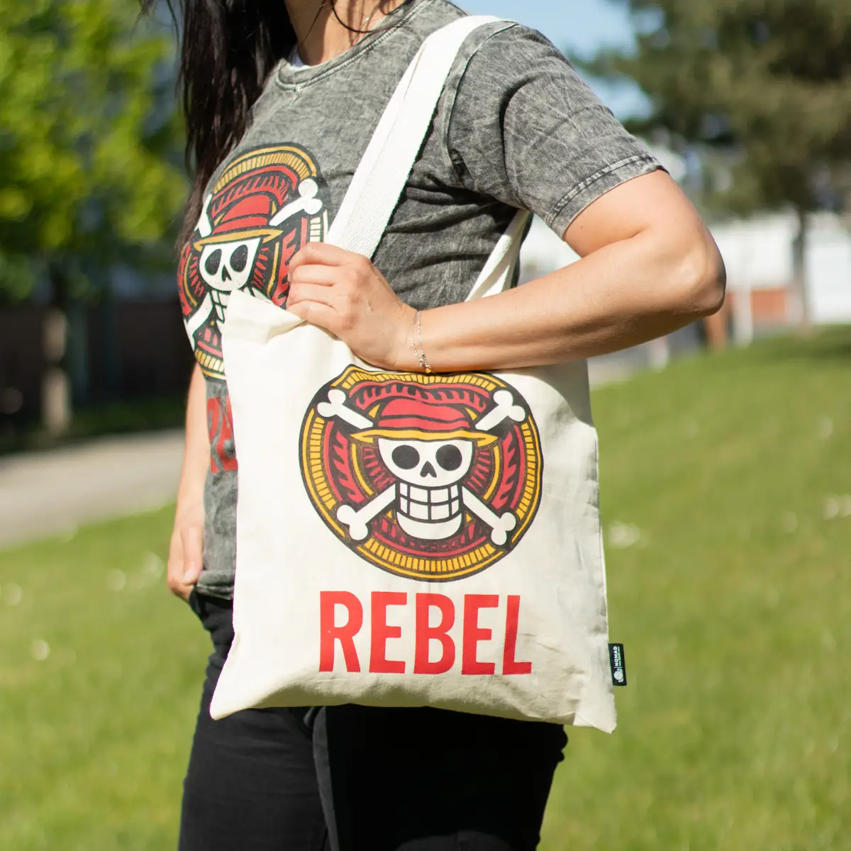 Nomad Sari ikonisk enkel bomullskasse REBEL Natural 4oz - produktbild 7