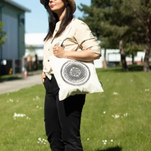 Nomad Sari ikonisk enkel bomullskasse Urban Mandala natur 4oz - produktbild 7