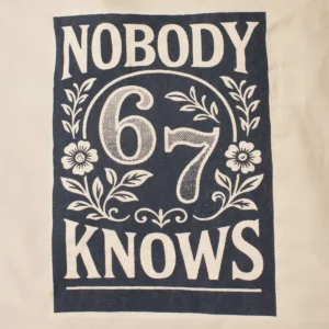 Nomad Sari ikonisk tygkasse med dragkedja – Nobody Knows 67 i naturfärgad bomull 10 oz - produktbild 6