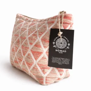 Nomad Sari indisk jacquard necessär i rosatoner - produktbild 2