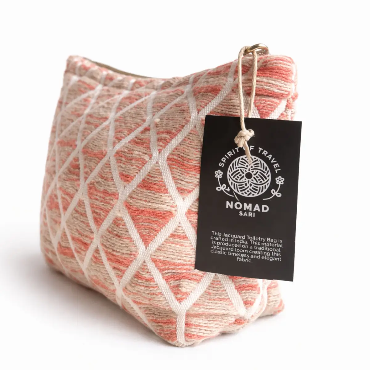 Nomad Sari indisk jacquard necessär i rosatoner - produktbild 2