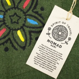 Nomad Sari Kathmandu-skjorta i bomull, skogsgrön XL - produktbild 6
