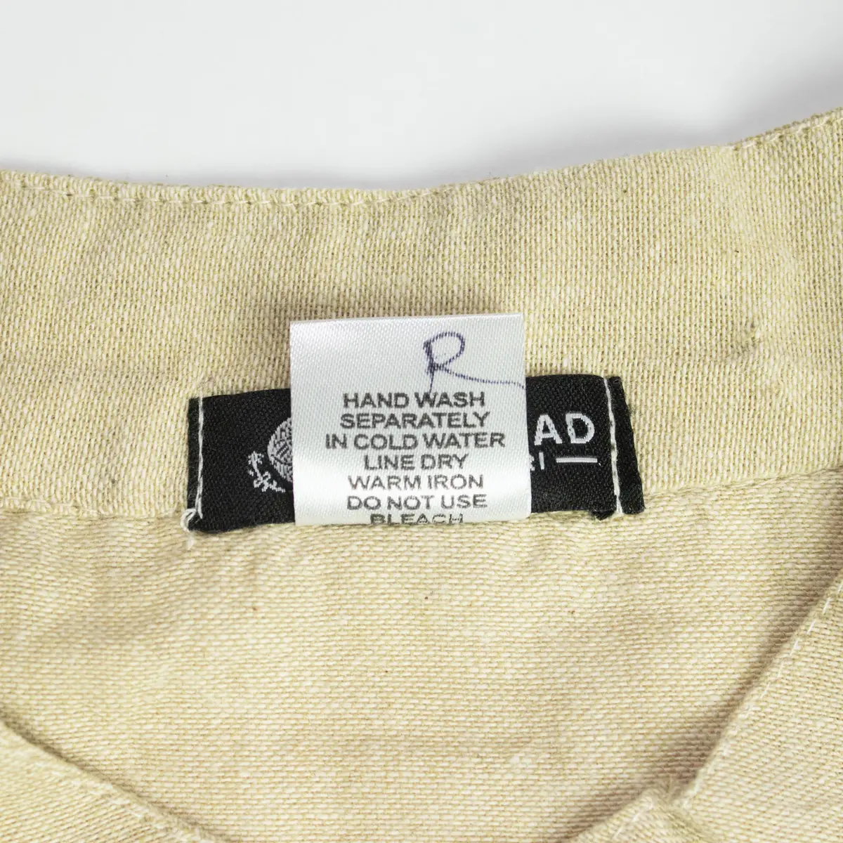 Nomad Sari Kathmandu-skjorta i bomull, stenfärgad, storlek Large - produktbild 10