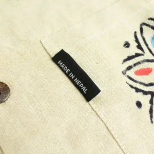 Nomad Sari Kathmandu-skjorta i bomull stenfärgad XL - produktbild 9