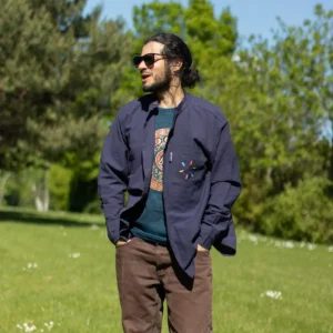 Nomad Sari Kathmandu-skjorta i indigo, storlek XXL - produktbild 2