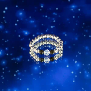 Nymf Naturinspirerat Ädelstensring Set Northern Lights - produktbild 9