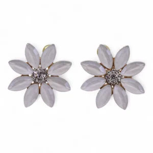 Nymph Aurora Glasörhängen med Blommotiv - produktbild 2