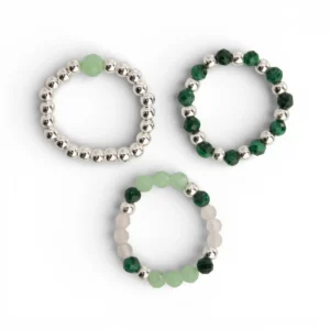 Nymph Naturinspirerat Ädelstensring Set Forest Spirit - produktbild 3